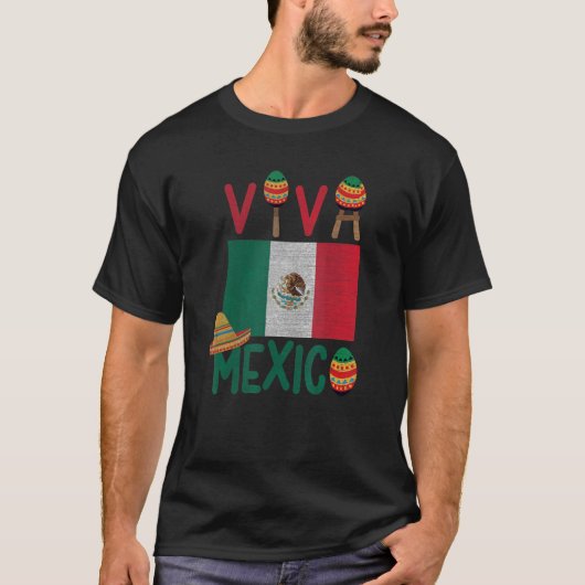 Proud Mexican Independence Day Fiesta Cinco Mayo T-shirt (Voorkant)