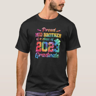 Proud-middenbroer van een klasse van 2023 Afstuder T-shirt