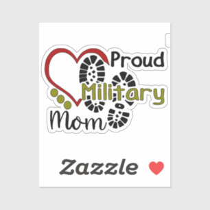Proud Militaire Mam Sticker