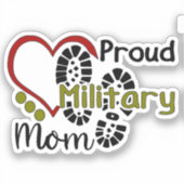Proud Militaire Mam Sticker (Voorkant)