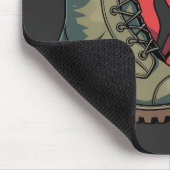 Proud Military Wife – “Boot Wife” Heart Muismat (Hoek)