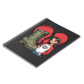 Proud Military Wife – “Boot Wife” Heart Notitieboek (Linkerzijde)