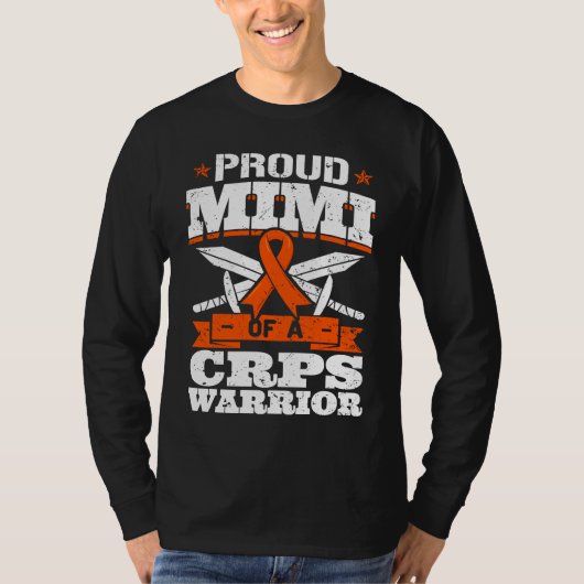 Proud Mimi Of A CRPS Warrior RSD Awareness Ribbon T-shirt (Voorkant)