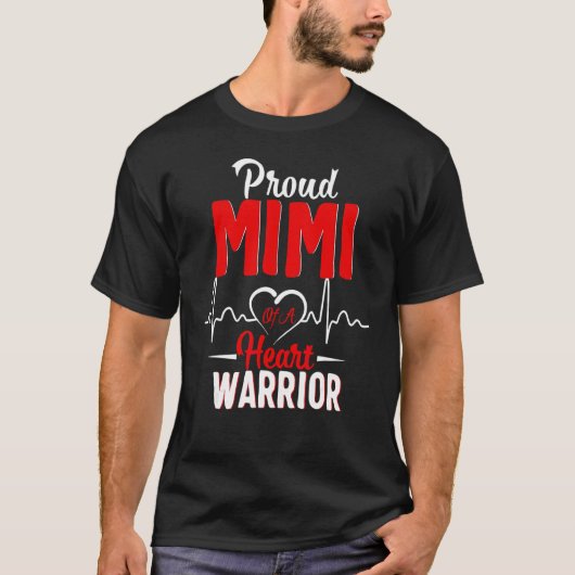 Proud Mimi van een Warrior Chd Awareness T-shirt (Voorkant)