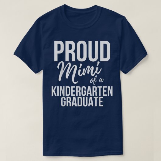 Proud Mimi van Kindergarten Afstuderen Afstuderen T-shirt (Design voorkant)