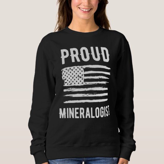 Proud Mineralogist Profession American Flag Trui (Voorkant)