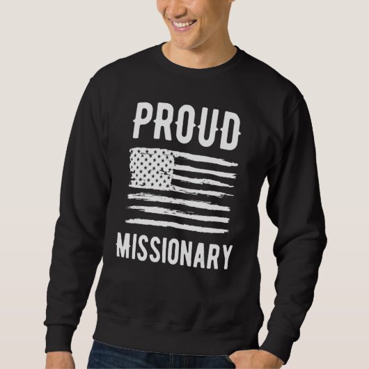 Proud Missionary Profession American Flag Trui (Voorkant)