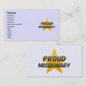 Proud Missionary Visitekaartje (Voorkant / Achterkant)