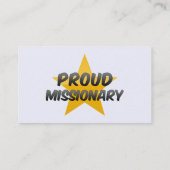 Proud Missionary Visitekaartje (Achterkant)