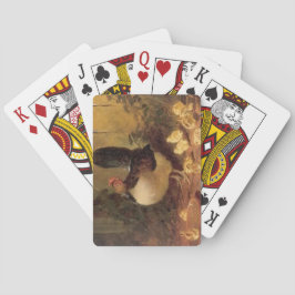 Proud Moeder Hen en Haar Kippen (Baby kippen) Pokerkaarten