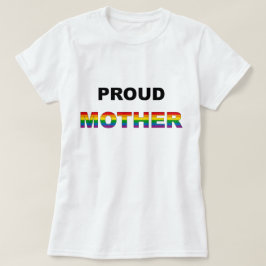 Proud Moeder Rainbow LGBT T-shirt