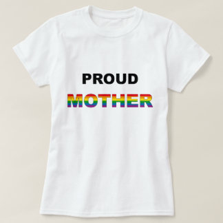 Proud Moeder Rainbow LGBT T-shirt