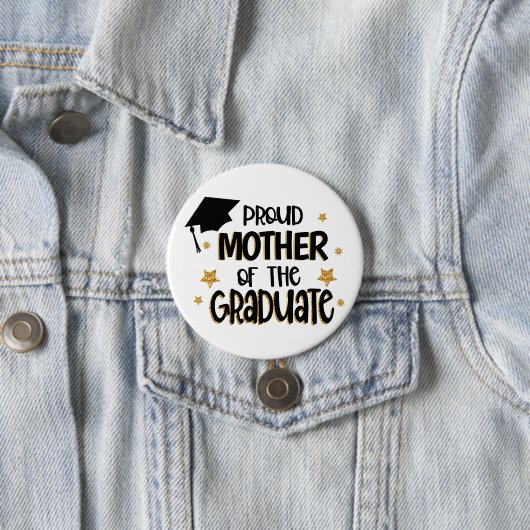 Proud Moeder van de Afstuderen Ronde Button 7,6 Cm (In situ)