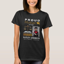 Proud Moeder van de toekomstige advocaat Afstudere T-shirt