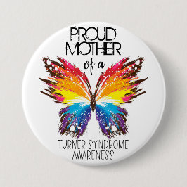 Proud moeder van een vlinderschildersyndroom ronde button 7,6 cm