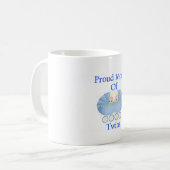 Proud moeder van tweelingjongens, koffie-mok! koffiemok (Voorkant links)