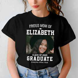 Proud Mom Class of 2025 Afstuderen Parent Custom T-shirt