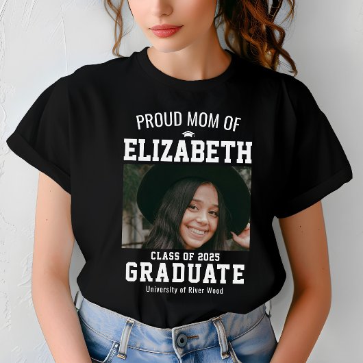 Proud Mom Class of 2025 Afstuderen Parent Custom T-shirt