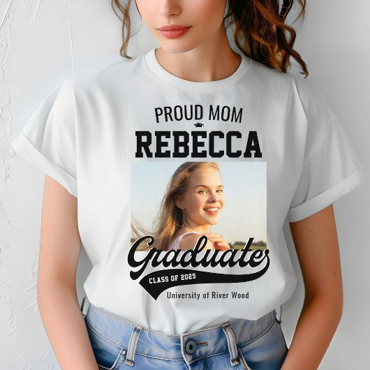 Proud Mom Class of 2025 Afstuderen Parent Custom T-shirt