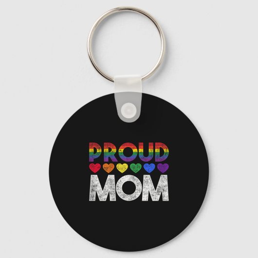 Proud Mom Lgbt  Sleutelhanger (Voorkant)