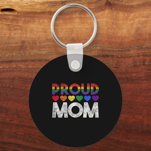 Proud Mom Lgbt  Sleutelhanger (Voorkant)