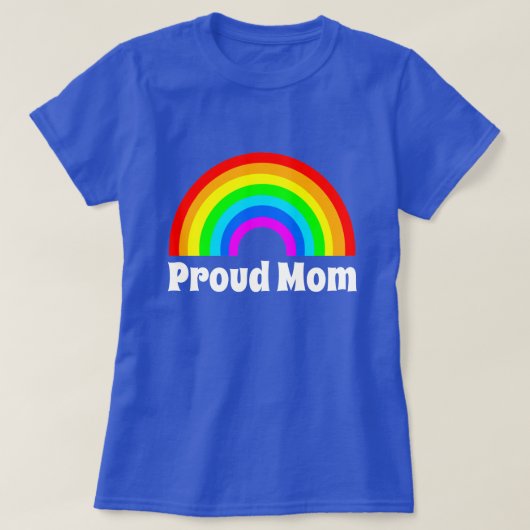 PROUD MOM LGBTQ PRIORITEIT T-SHIRT (Design voorkant)