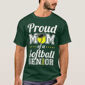 Proud Mom Of A Softball Senior 2022  T-shirt