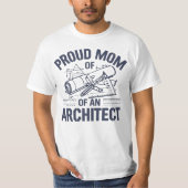 Proud Mom of an Architect T-shirt (Voorkant)