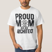 Proud Mom of an Architect T-shirt (Voorkant)