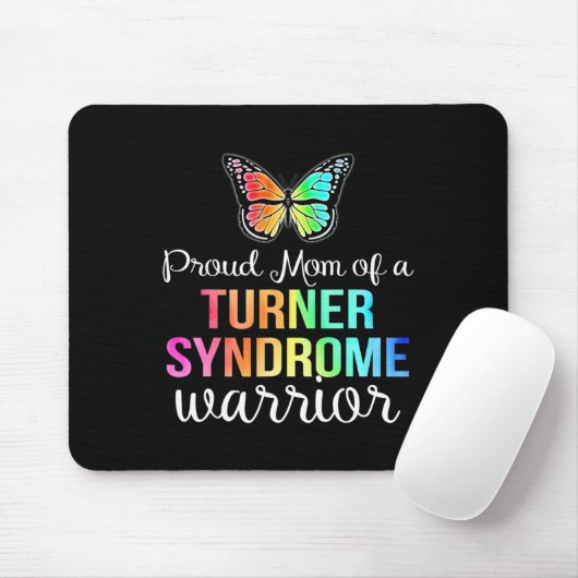 Proud Mom Turner Syndrome Warrior Walk Run T-shirt Muismat (Met muis)