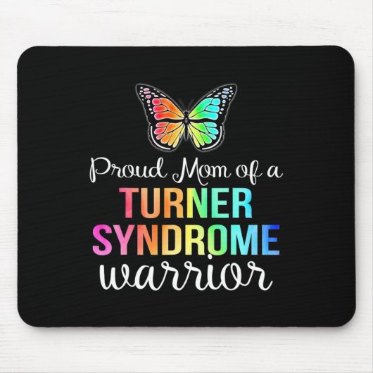 Proud Mom Turner Syndrome Warrior Walk Run T-shirt Muismat (Voorkant)