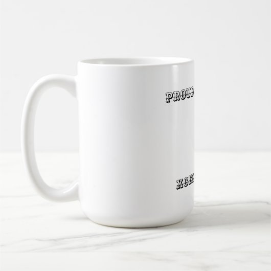 PROUD MOM van een XCEL GYMNAST-koffie/thee-Mok Koffiemok (Links)