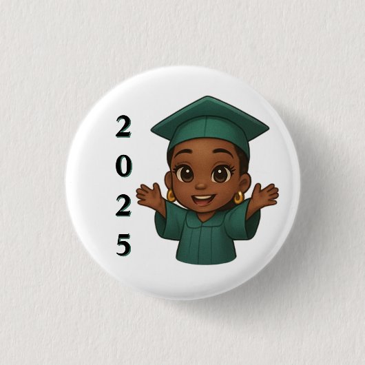 Proud Moment Gefeliciteerd 2025 Afstuderen Ronde Button 3,2 Cm (Voorkant)