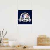 Proud Motivation National Social Worker Month US Poster (Keuken)