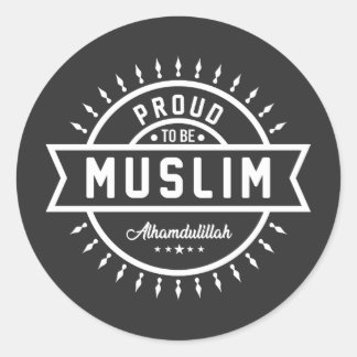 Proud Muslim Ronde Sticker