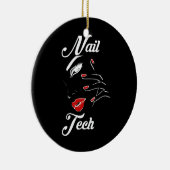 Proud Nail Tech Keramisch Ornament (Rechts)
