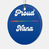 Proud Nana Gay Pride LGTB LGTBQ Rainbow Grandma Keramisch Ornament (Links)
