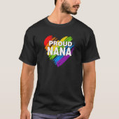 Proud Nana Lgbt Rainbow Gay Pride Moederdag T-shirt (Voorkant)