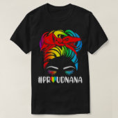 Proud Nana Pride LGBT Flag Gay Lesbian Matching Fa T-shirt (Design voorkant)