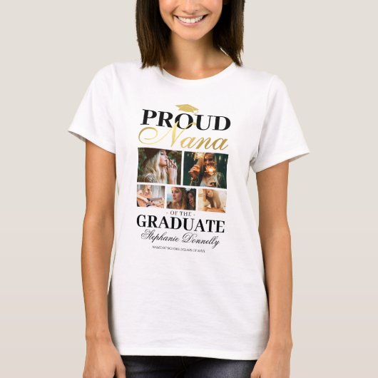Proud Nana van de Afstuderen T-Shirt (Voorkant)