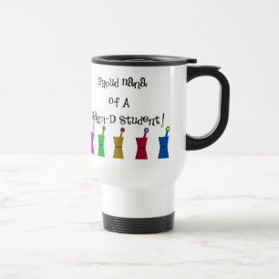 Proud Nana van een PharmD Student Travel Mug Reisbeker