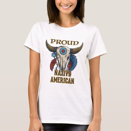 Proud Native American T-shirt (Voorkant)