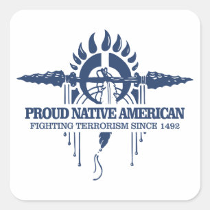 Proud Native American (terrorismebestrijding) Vierkante Sticker