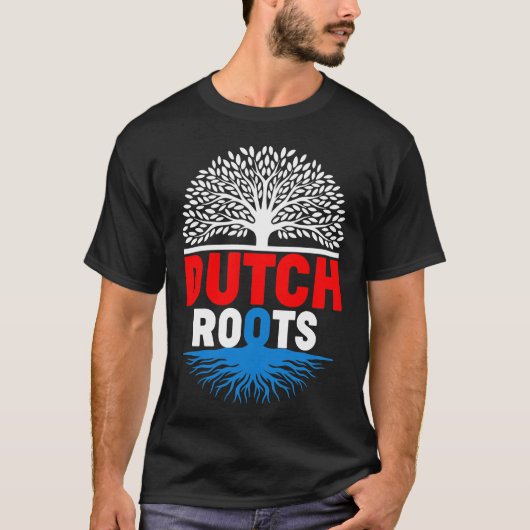  Proud Native Dutch Netherland Flag Dutch Roots Tr T-shirt (Voorkant)