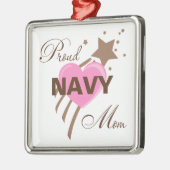 Proud Navy Ma Heart Metalen Ornament (Links)