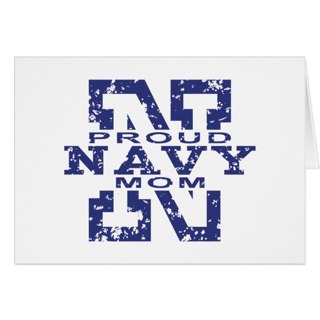 Proud Navy Mam (Voorkant Horizontaal)