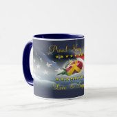 Proud Navy Mam Coffee Mok (Voorkant links)