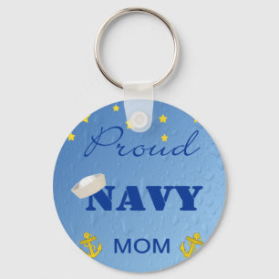 Proud Navy Mam Sleutelhanger