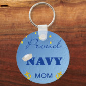 Proud Navy Mam Sleutelhanger (Voorkant)
