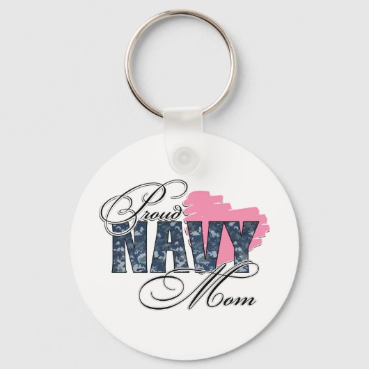 Proud Navy Mam Sleutelhanger (Voorkant)